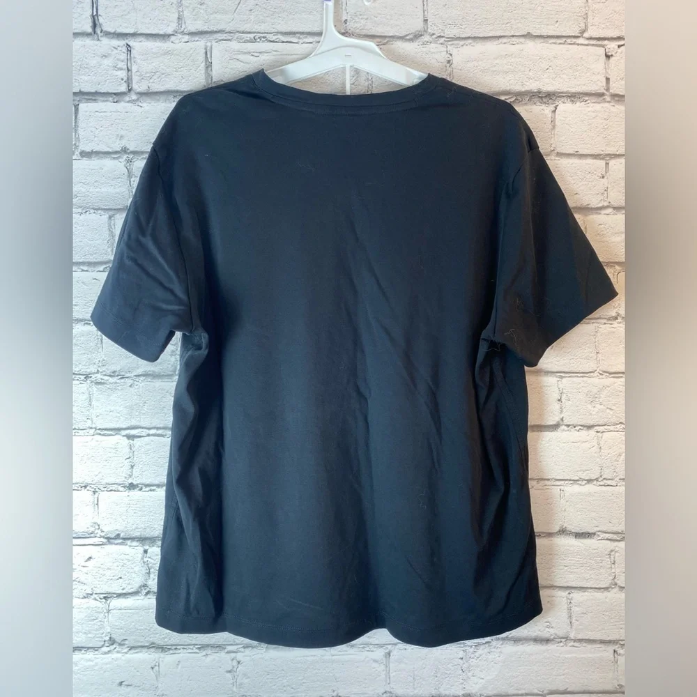 Banana Republic Black V Neck T Shirt Luxury Touch Cotton size XL NWOT